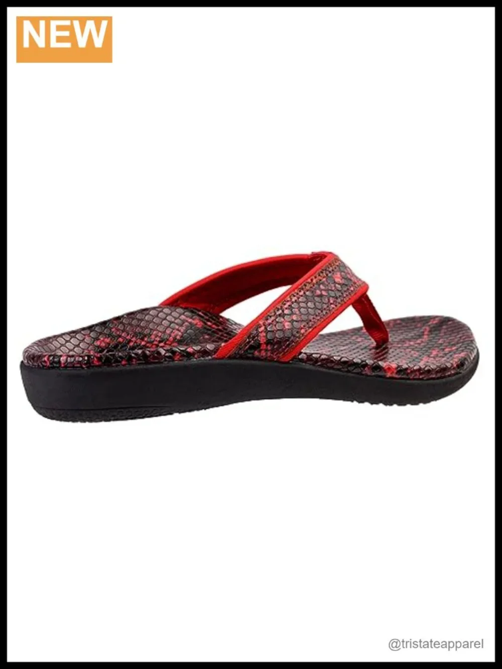 Orthotic Flip Flop Sandals with Arch Support Wedge Heel